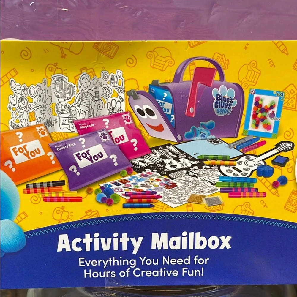 New Blue’s Clues Activity Mailbox Set Creative Toy CraZArt Josh Mail Steve